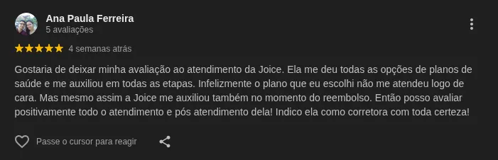 Depoimento de Clientes da Cura Salute que compraram Planos de Saúde 5 Depoimento de Clientes da Cura Salute que compraram Planos de Saúde 5